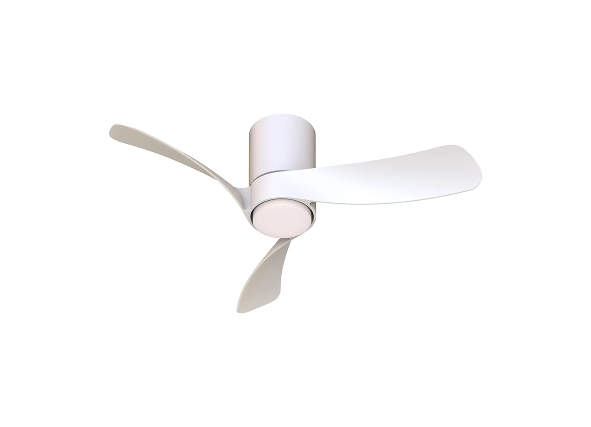 M9052  Nemo XS 72cm 18W LED Dimmable Ceiling Light With Built-In 26W DC Fan, 2700-5000K Remote Control, 2800lm, White